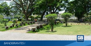 GBArmazéns Imagem pátio arborizado e jardim Bandeirantes I